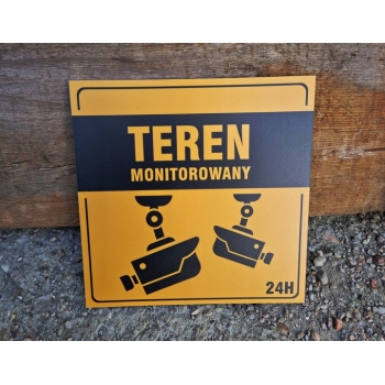 TABLICZKA OSTRZEGAWCZA (teren monitorowany)
